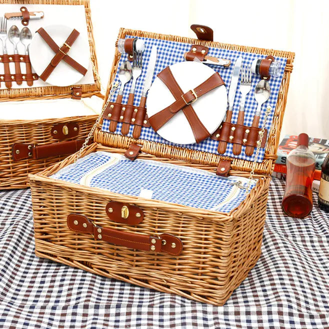 Rattan Storage Picnic Basket