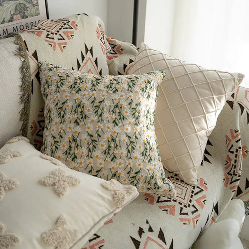 European Style Garden Flower Pillowcase